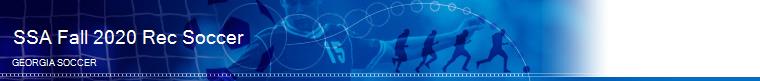 SSA Fall 2020 Rec Soccer banner